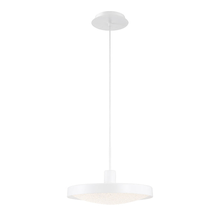 SANDSTONE,LED PENDANT,MED,WHT