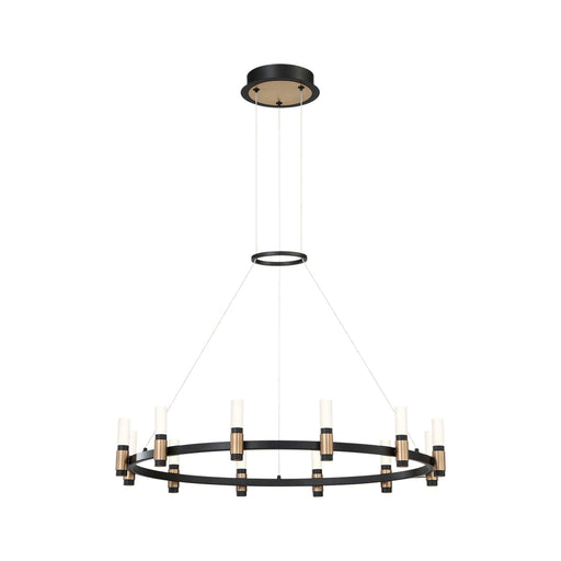 ALBANY,CHANDELIER,12LT,LED,BLK