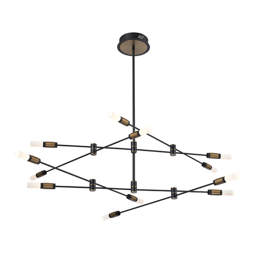 ALBANY,CHANDELIER,12LT,LED,BLK