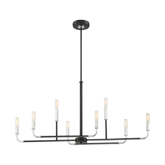 PERCY,CHANDELIER,8LT,CHR/BLK