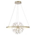 CLAYTON,CHANDELIER,LED,SLV/GOL