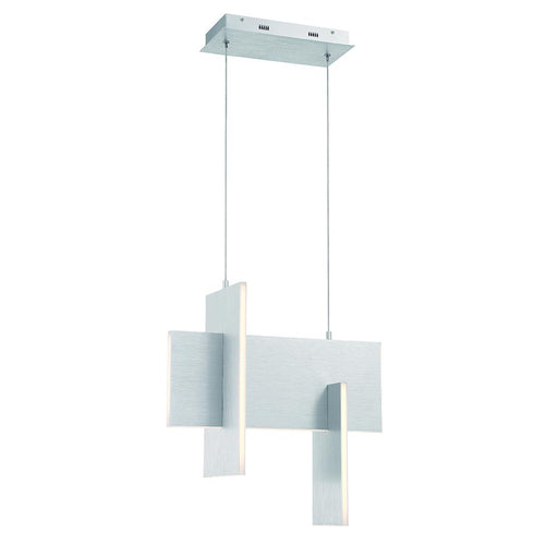 Coburg 1 light Pendant in aluminium