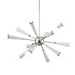 Zodiac 12 Light Polished Nickel Chandelier