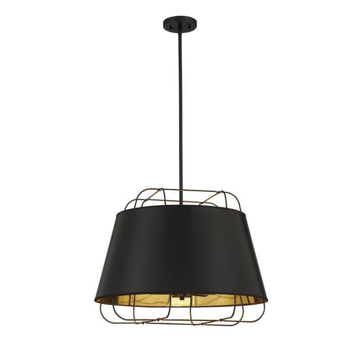 TURA, 6LT PENDANT, BLACK