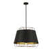 TURA, 6LT PENDANT, BLACK