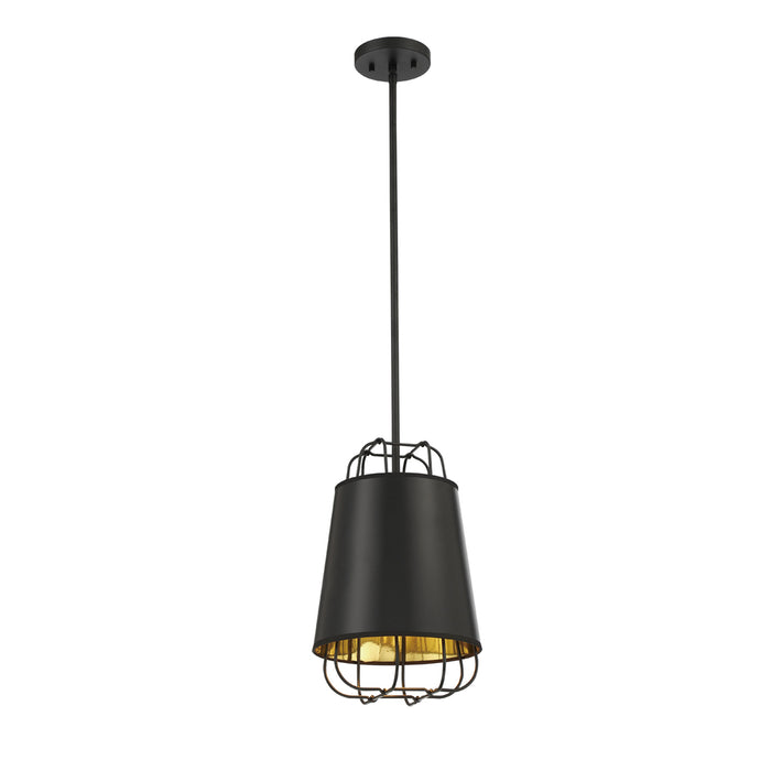 TURA,1LT PENDANT, BLACK