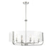 CAMPISI,6LT CHANDELIER,CHROME