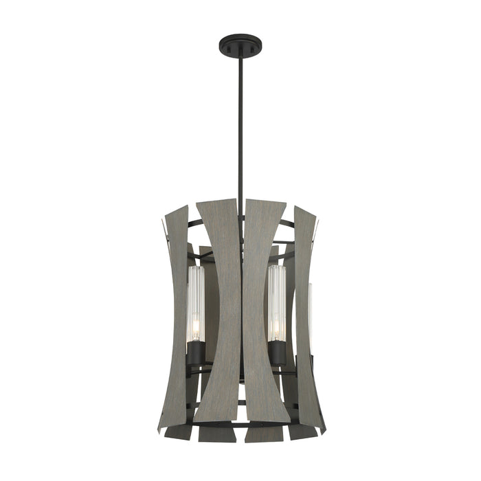 PENNINO,5LT CHANDELIER,GRAY