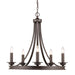 Saldano 5 Light Chandelier - Candelabra