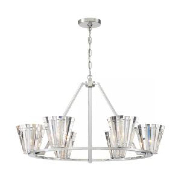 RICCA,6LT CHANDELIER,CHR