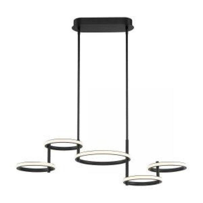 GIRO,5LT LED CHANDELIER,BLK