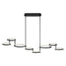 GIRO,8LT LED CHANDELIER,BLK