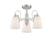 3 LIGHT SEMI FLUSH