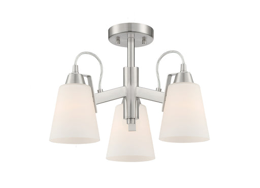 3 LIGHT SEMI FLUSH