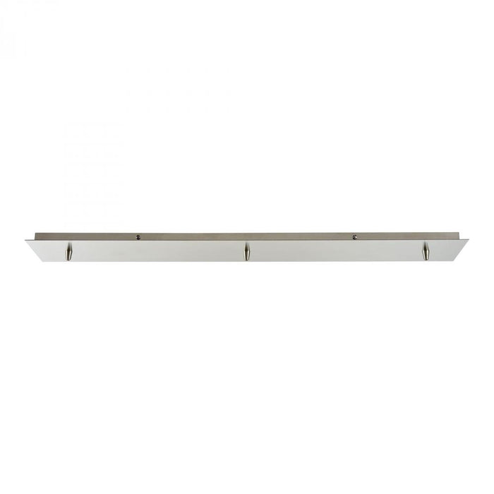 Pendant Options 3 Light Linear Pan in Satin Nickel