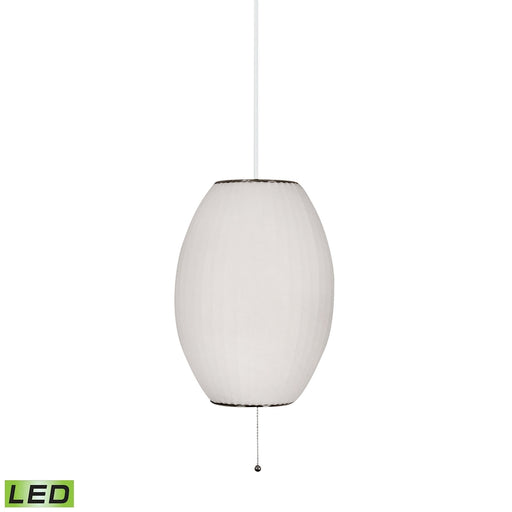 Cigar 1-Light Mini Pendant in White - LED