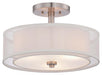 3 LIGHT SEMI FLUSH