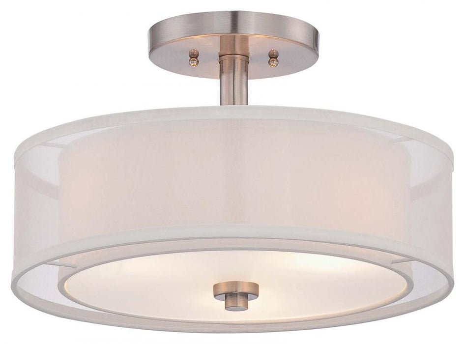 3 LIGHT SEMI FLUSH