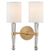 2 LIGHT WALL SCONCE