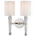 2 LIGHT WALL SCONCE