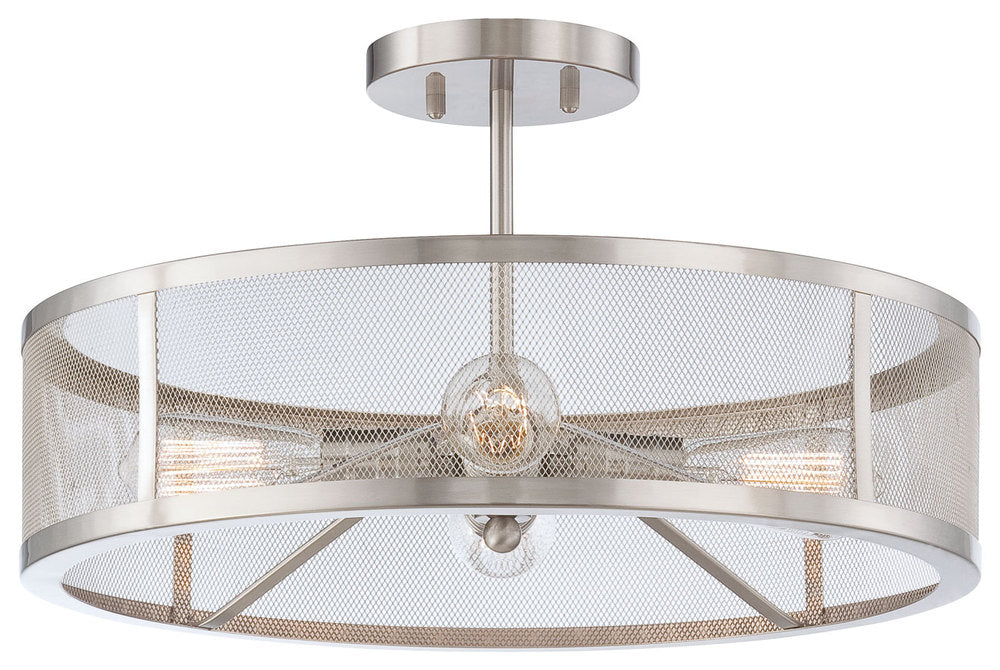 4 LIGHT SEMI FLUSH MOUNT