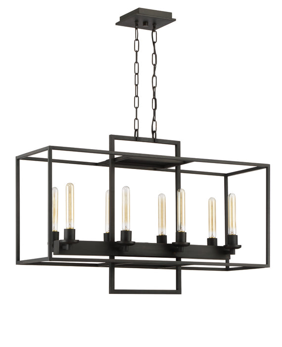 8 Light Linear Chandelier