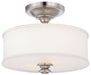 2 LIGHT SEMI FLUSH MOUNT