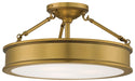 3 LIGHT SEMI FLUSH MOUNT