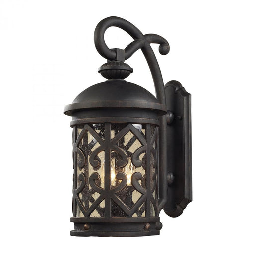 Tuscany Coast 2-Light Outdoor Wall Lantern in Weathered Charcoal