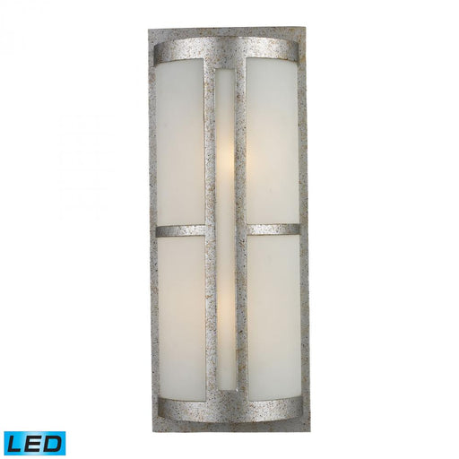 Trevot 2-Light Outdoor Wall Lamp in Sunset Silver - Includes LED Bulbs