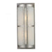 Trevot 2-Light Outdoor Wall Lamp in Sunset Silver