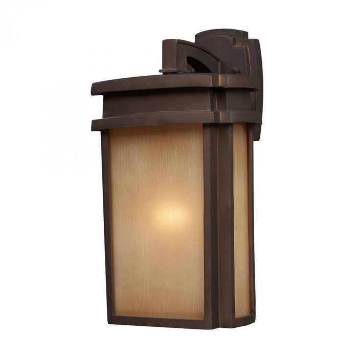 Sedona 1-Light Outdoor Wall Lamp in Clay Bronze