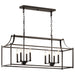 Linear Chandelier 8Lt