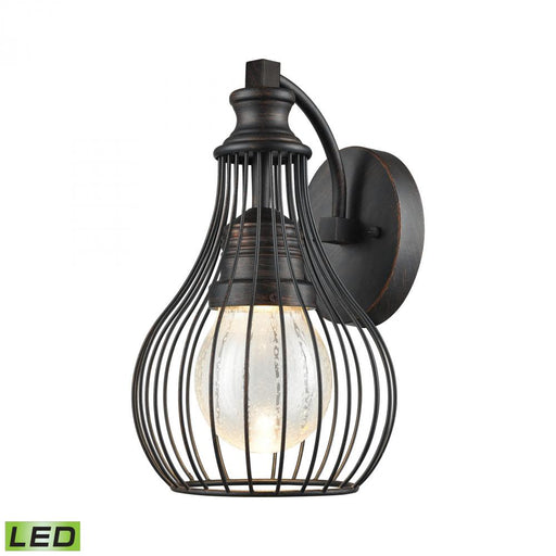 Osage 1-Light Outdoor Wall Lamp in Weathered Charcoal - Integrated LED