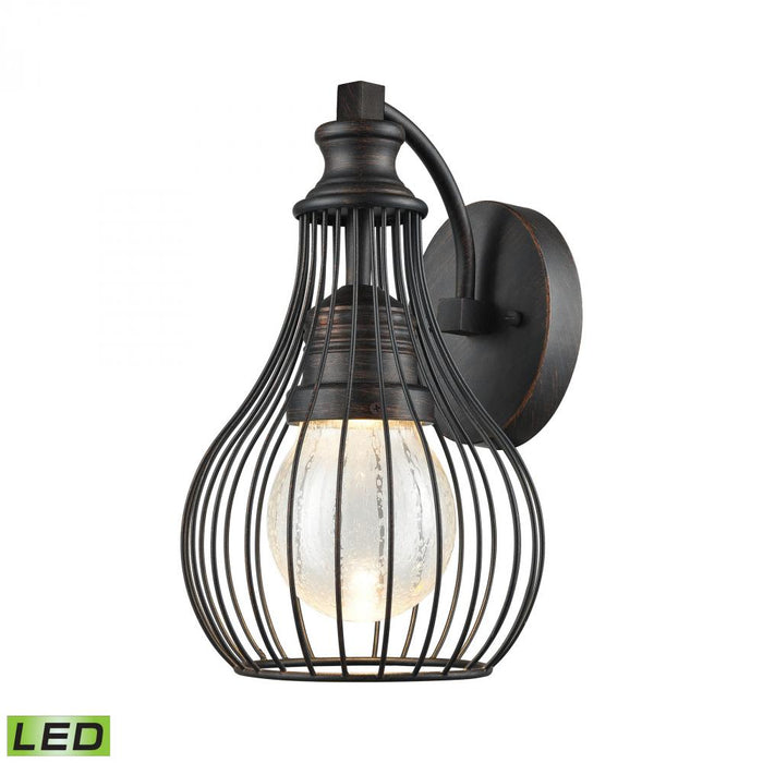 Osage 1-Light Outdoor Wall Lamp in Weathered Charcoal - Integrated LED