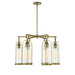 27" 6LT outdoor chandelier