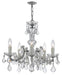 Maria Theresa 5 Light Spectra Crystal Polished Chrome Mini-Chandelier