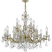 Maria Theresa 12 Light Spectra Crystal Gold Chandelier