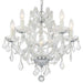 Maria Theresa 6 Light Hand Cut Crystal Polished Chrome Mini Chandelier