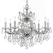 Maria Theresa 9 Light Hand Cut Crystal Polished Chrome Chandelier