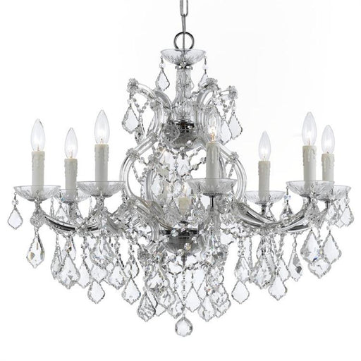 Maria Theresa 9 Light Spectra Crystal Polished Chrome Chandelier