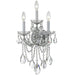 Maria Theresa 3 Light Swarovski Strass Crystal Polished Chrome Sconce