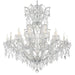 Maria Theresa 25 Light Hand Cut Crystal Polished Chrome Chandelier