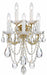 Maria Theresa 5 Light Hand Cut Crystal Gold Sconce