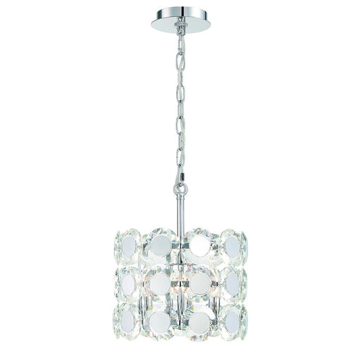 Perrene 3 light Chandelier in Chrome