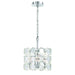 Perrene 3 light Chandelier in Chrome