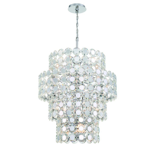 Perrene 24 light Chandelier in Chrome