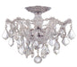 Maria Theresa 3 Light Spectra Crystal Chrome Semi-Flush