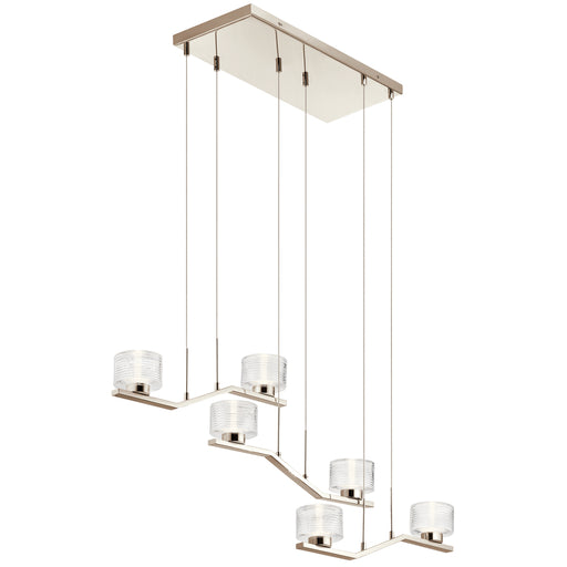 Linear Chandelier 6Lt LED