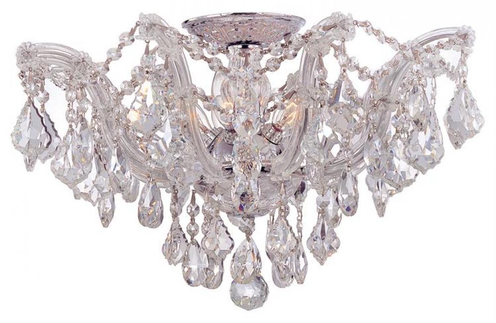 Maria Theresa 5 Light Spectra Crystal Semi-Flush